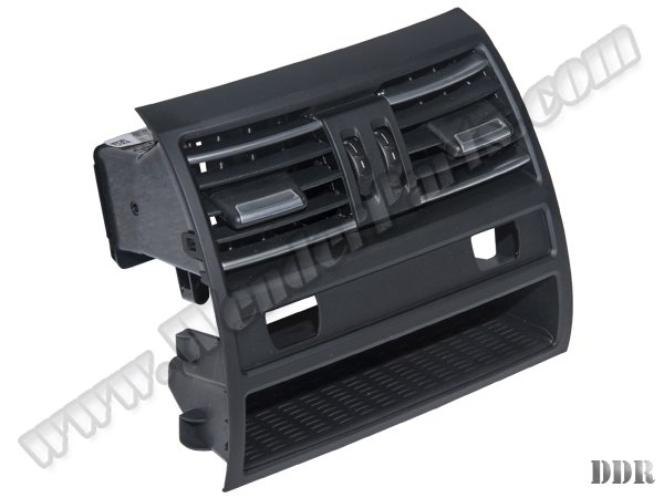 Klima/Kalorifer Izgarası F10+LCI Arka; (Komple) Nikelajlı Siyah Isıtmalı Arka Koltuk - 64229158312C