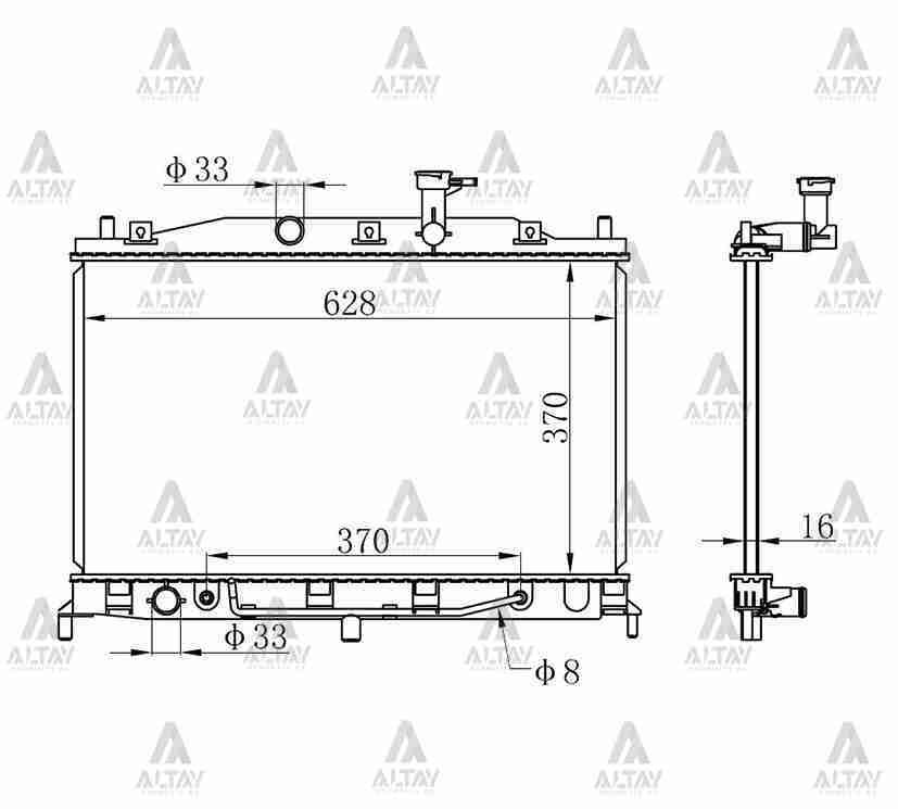 Radyatör Su Accent 06-11 Era Benzinli (At) 2,53101E+155