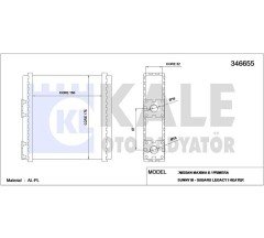 Radyatör Kalorifer Prımera90-95 /Sunny90-94 / Mıcra92-00 Mekanik 271406Jh15