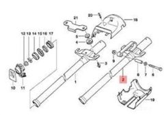 DİREKSİYON MİL BORUSU E36 BMW 32311162185