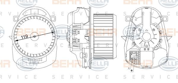 Vw Touareg Porscge Cayenne 3.0Tdı Kalorifer Motoru 7P0820021
