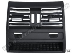 Klima/Kalorifer Izgarası F10+LCI Arka; Nikelajlı Siyah Isıtmalı Arka Koltuk - 64229158312R1