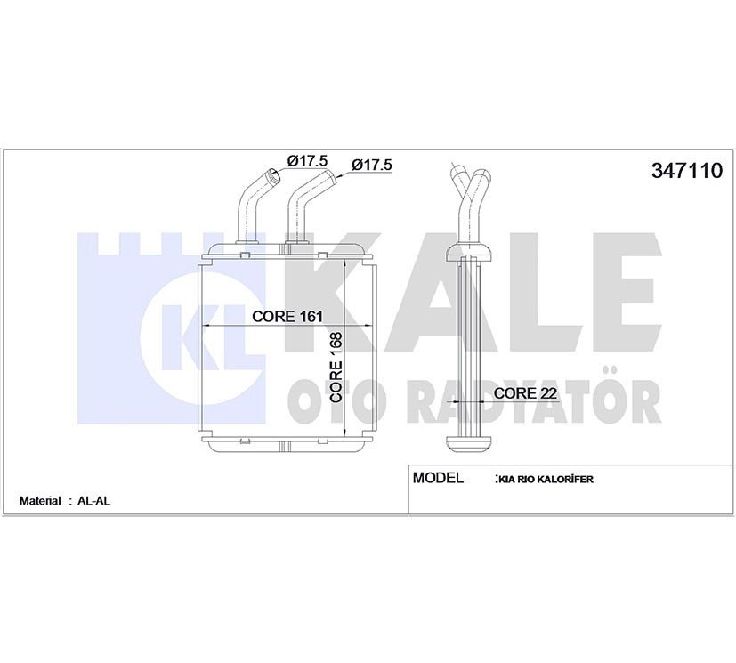 Radyatör Kalorifer Rıo 00-06 1.3 1.5 Brazıng