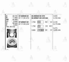 Piston Segmanlı I-20 / Ix-20 1.4 Crdi Std 8771129Std