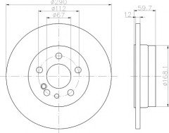 Fren Aynası Arka 280-300-320 140  - A1404230612