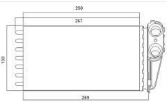 KALORİFER RADYATÖRÜ 346295 P307 ET3J4(1.4 16V). TU5JP4(1.6 16V) EW10J4(2.0 16V)