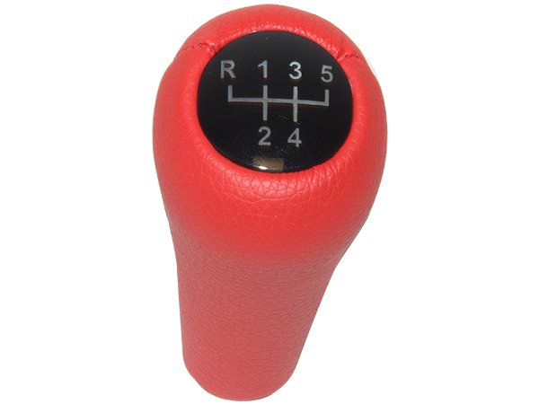Vites Topuzu BMW -5 İleri- Man.Şanz; (Kırmızı; Suni Deri) - ---