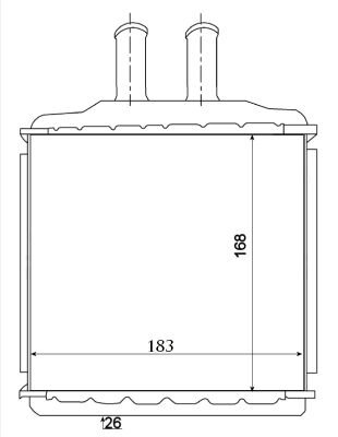 KALORİFER RADYATÖRÜ 346315 NUBIRA LACETTI 04 > LACETTI NUBIRA 05 > BRAZING ,