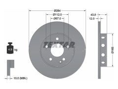 Fren Diski W202 Ön Düz 180>250 - 92059300