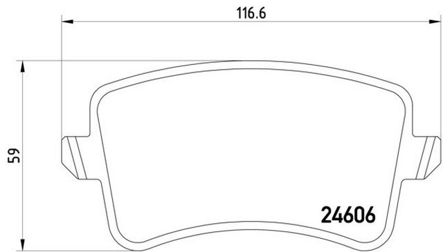 Fren Balatası Arka-Fişsiz CDNC-CAGA-CABB-CAHA A4-A5-Q5 2008-17 - 8K0698451