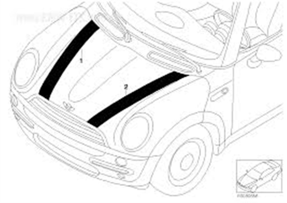 KAPUT ŞERİDİ MİNİ/L MINI COOPER 51147030287