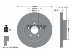 Fren Diski W204 Arka Havalı 250/350 - 92163600