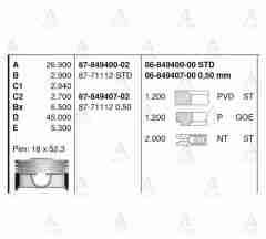 Segman I-30 12-16 Benzinli / Ix-35 / Tucson 15=> T-Gdı / Sportage 1.6 Std 684940000