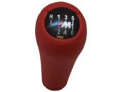 Vites Topuzu BMW -6 İleri- Man.Şanz; (Kırmızı; Suni Deri) -///M- - ---