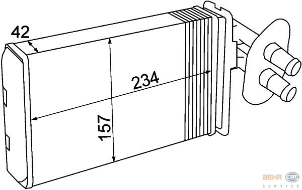 KALORİFER RADYATÖRÜ 346445 TRANSPORTER T4 (96 03) KLİMASIZ