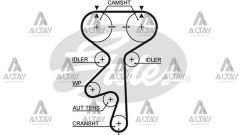 TRİGER KAYIŞI (169 DİŞ ) ASTRA F / VECTRA A / VECTRA B / OMEGA B X20XEV-X18XE-C18XE