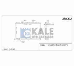 Radyatör Su Accent 06-11 Era Benzinli (Mt) Brazıng 253101