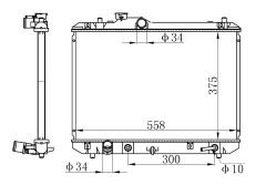 SU RADYATORU SWIFT 05=>     OTOMATIK  -  375x558x16 17700-63J10