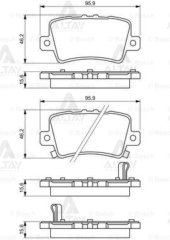 Fren Balata Cıvıc 07-11 Hb / Cıvıc 2012=> Hb Arka 43022Smge00