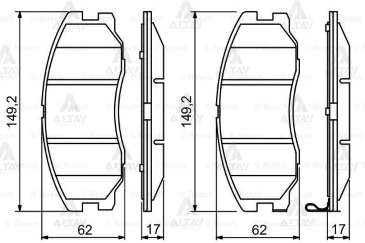 Fren Balata Captıva 07-12 / Antara 07-12 Ön 20789468