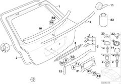 BAGAJ KAPAĞI E46 COMPACT BMW 41627117996