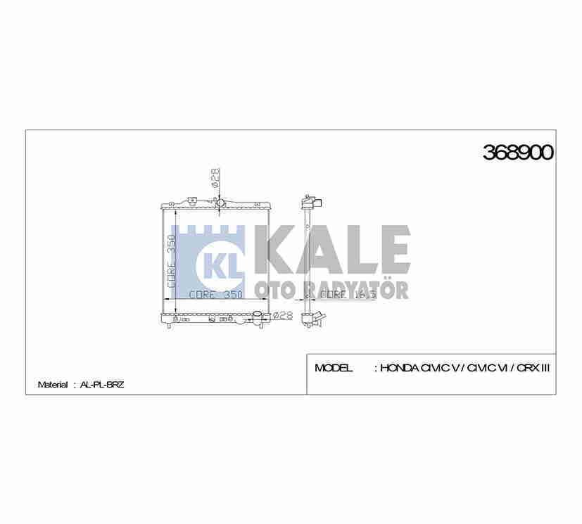 Radyatör Su Cıvıc  92-00 16Mm (Mt) Brazıng 19010Pel003
