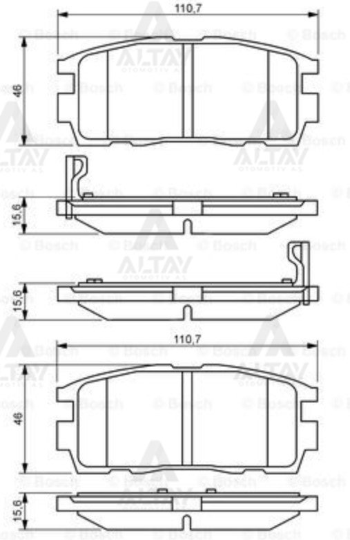 Fren Balata Captıva 07-12 / Antara 07-12 Arka 1605123