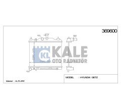 Radyatör Su Getz 03-11 Benzinli (At) Brazıng 253101C150