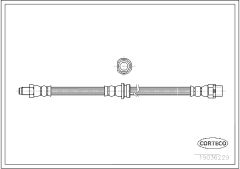 Fren Hortumu Arka 540mm E83  - 34303411444
