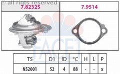 Termostat(52-88C)-Lancer/Colt/Galant 88>92/Pajero 84>00 (Facet) 78232