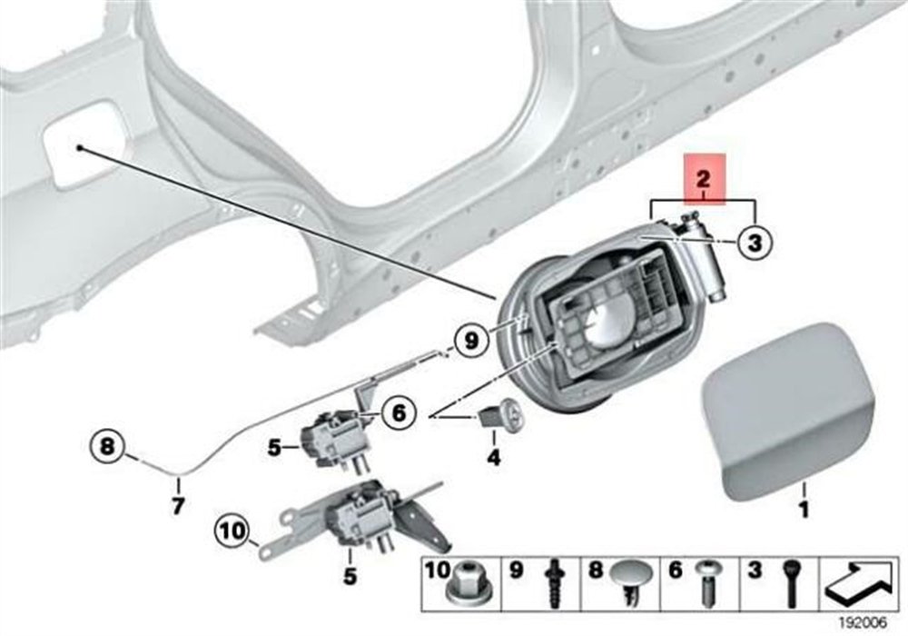 YAKIT DOLUM YUVASI E71 BMW 51177182548