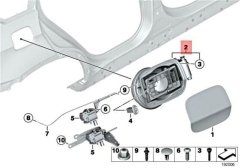 YAKIT DOLUM YUVASI E71 BMW 51177182548