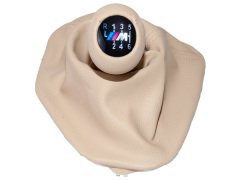 Topuzlu Vites Körüğü E39 -6 İleri- Man.Şanz; (Bej; Suni Deri) Işıklı -///M- - ---