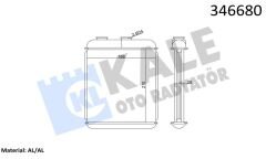 KALORİFER RADYATÖRÜ 346680 ASTRA F (93 01) (BRAZING)