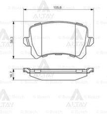 Fren Balata Golf V-Vı 03=> / Jetta 06-11 / Passat 06=> / Caddy 04-11 / Touran 03-10 Arka 3Aa698451