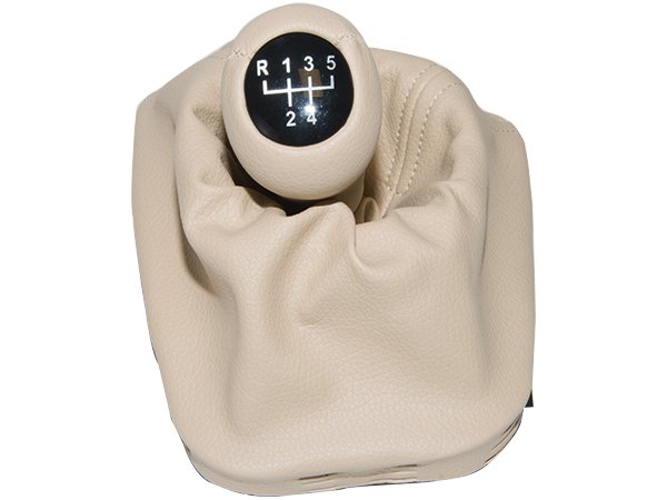 Topuzlu Vites Körüğü E46 -5 İleri- Man.Şanz; (Bej; Suni Deri) - 1434098/299BG