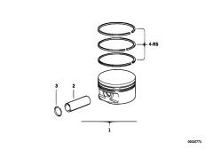 PİSTON BMW 88-92 YILLARI ARASI STANDART 84MM E36 3 SERİSİ 11251739501
