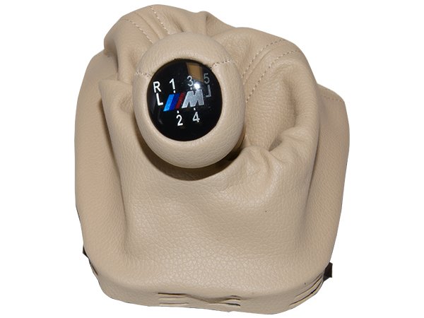 Topuzlu Vites Körüğü E46 -5 İleri- Man.Şanz; (Bej; Suni Deri) -///M- - 1434098/524BG