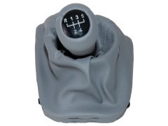 Topuzlu Vites Körüğü E46 -5 İleri- Man.Şanz; (Gri; Suni Deri) - 1434098/299GR