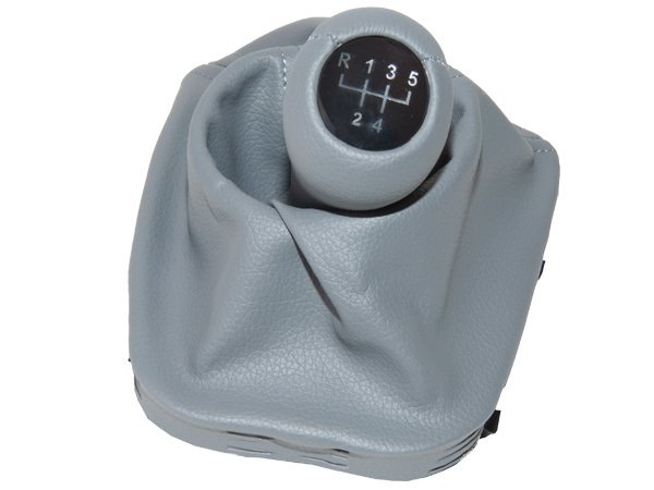 Topuzlu Vites Körüğü E46 -5 İleri- Man.Şanz; (Gri; Suni Deri) Işıklı - 1434102/103GR