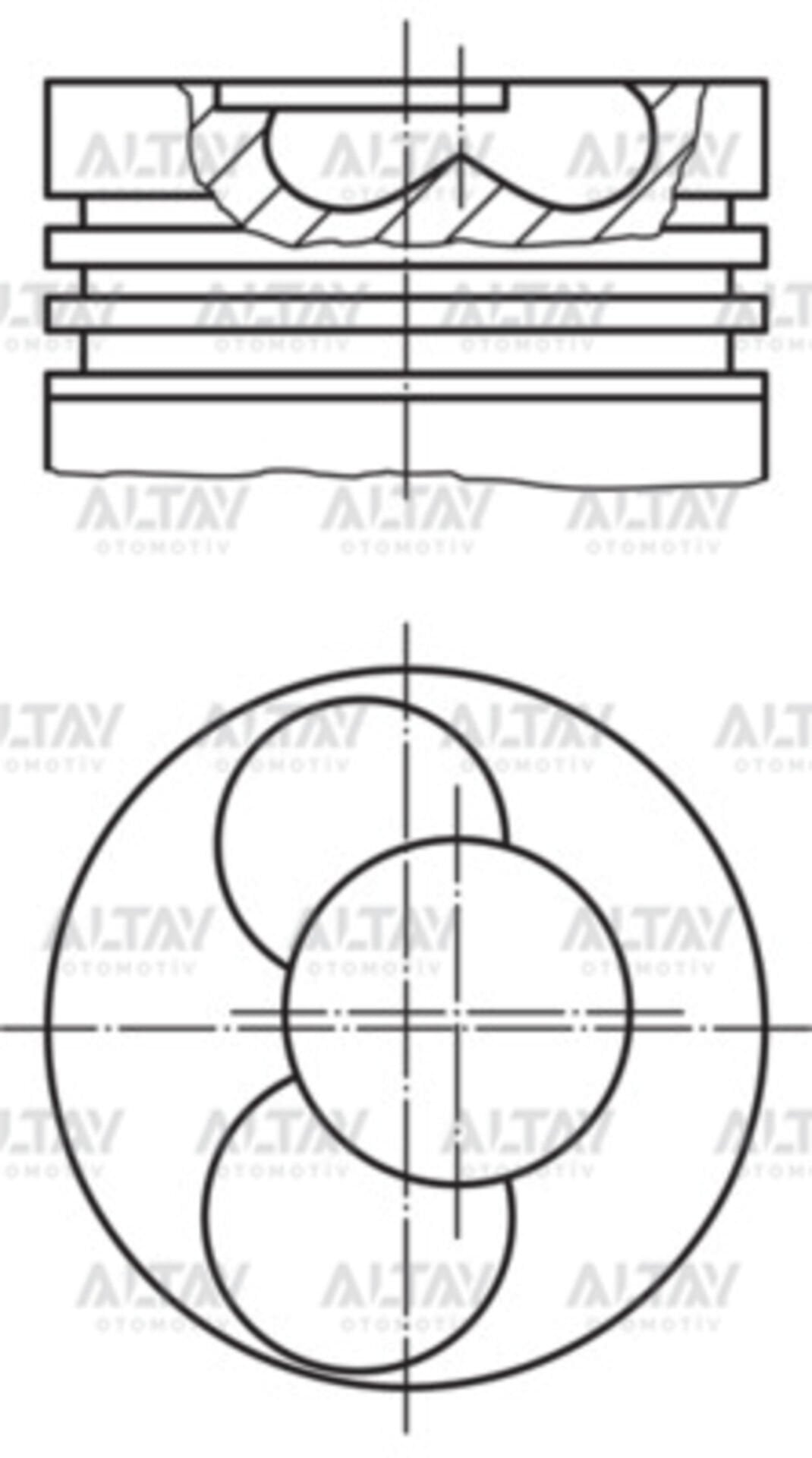 PİSTON SEGMANLI LT / CRAFTER 06-10 2.5TDI BJK-AVR STD