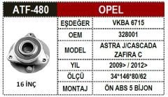 Opel Porya Ön Astra J Cruze 16İnç Absli  328001 13502829 328001 328021