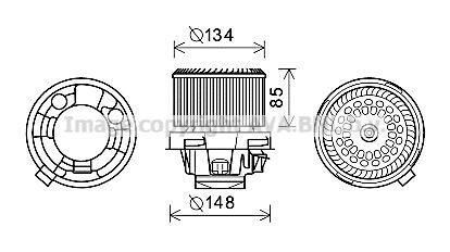 KALORİFER MOTORU 347005 P207 1.4 1.4 16V 1.6 16V 1.4HDI 1.6HDI (06 )