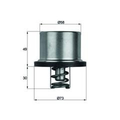 Termostat 75C Volvo Lkw /Daf 8149175 1691993 Thd 1 75