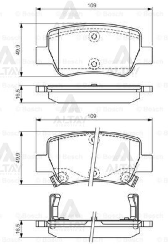 Fren Balata Avensıs 09-12 Arka