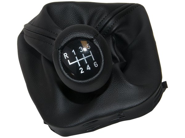 Topuzlu Vites Körüğü E46 -6 İleri- Man.Şanz (Siyah; Suni Deri) - 1434426/817BK