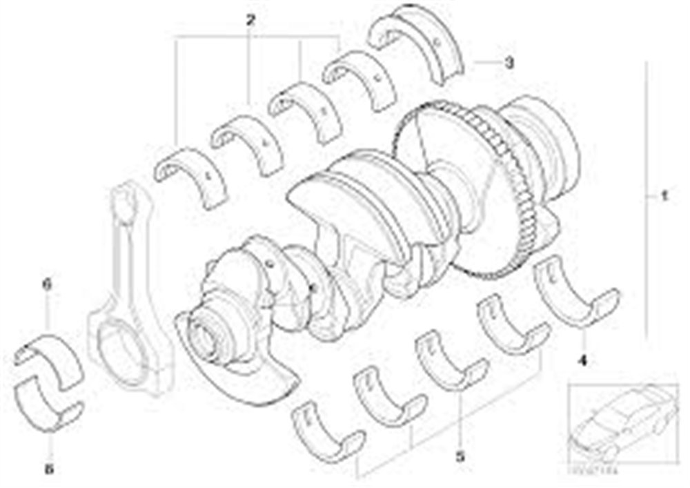 YATAK ANA ÜST KEP N42-40 0 25 sarı BMW ADET KENAR ÜST E46 E90 E92 E93 3