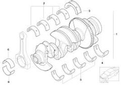 YATAK ANA ÜST KEP N42-40 0 25 sarı BMW ADET KENAR ÜST E46 E90 E92 E93 3