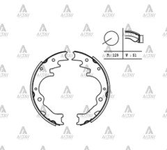 Fren Balata B-2500 96-00 / B-2200 88-95 4X2 - 4X4 Pabuç Arka