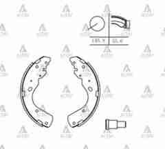 Fren Balata B-2500 01-06 4X4 / Bt-50 4X4 / Ranger Pabuç Arka Ury22638Z
